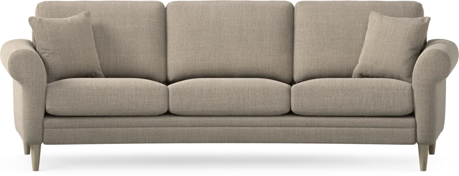 Eden - 3-sits soffa svängd - Beige