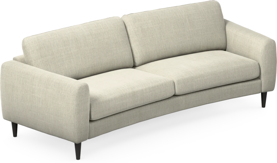 Bridge - 3-sits soffa svängd - Beige