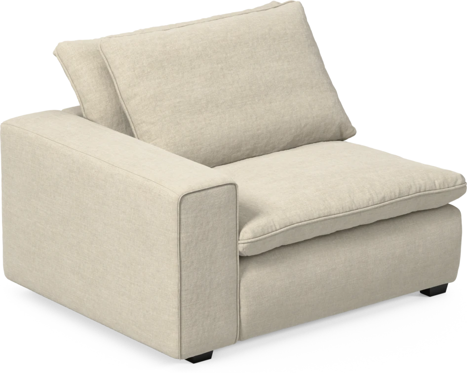 Bellora - 1-sits med armstöd vänster - Beige