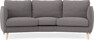 Madison - 3-sits soffa svängd, 70 cm - Grå
