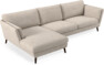 Madison Lux - 3-sits soffa med schäslong vänster - Vit