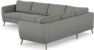 County - Hörnsoffa, 3+2-sits - Grå