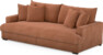Rossi - 3-sits soffa, hel dyna - Gul