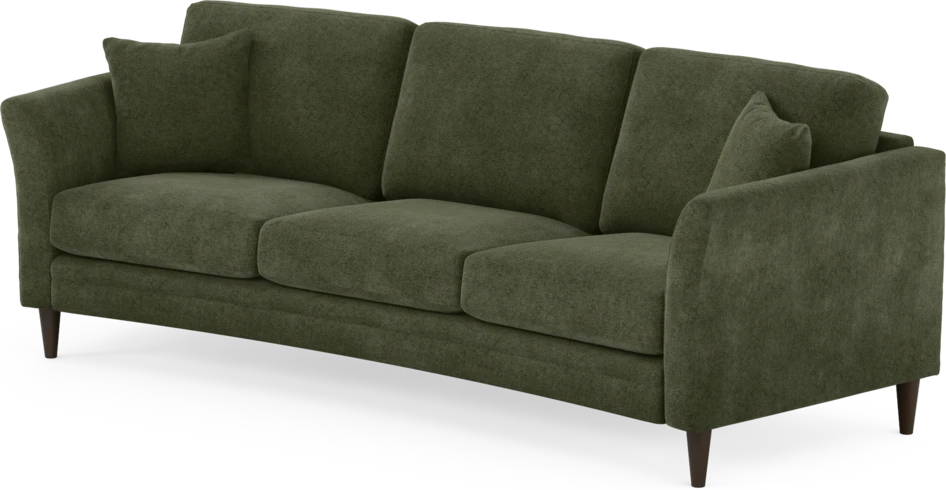 Eden - 3-sits soffa svängd - Grön