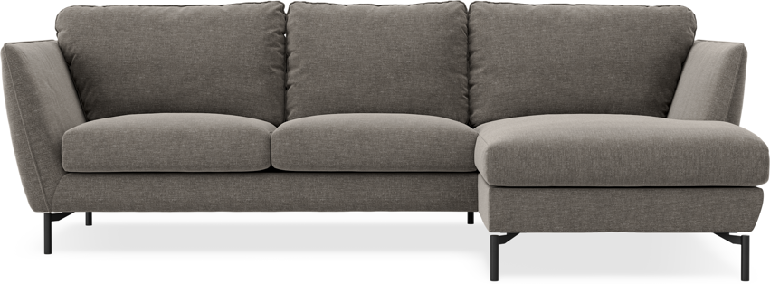 Madison Lux - 2-sits soffa med schäslong höger - Grå