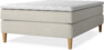 Delux Sense - Kontinentalsäng, enkelsäng 140 cm med bäddmadrass - Beige