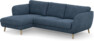 Madison Lux - 2-sits soffa med schäslong vänster - Blå