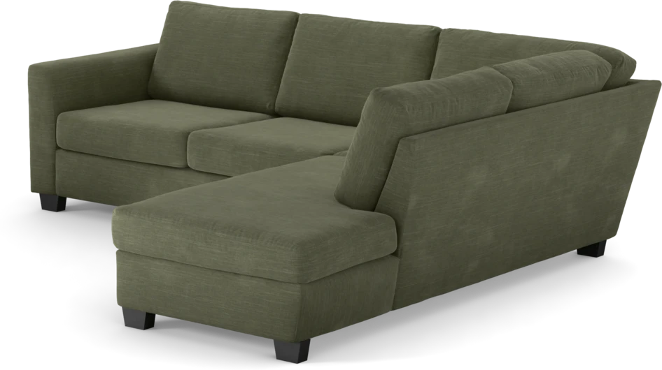 Friday - 2,5-sits soffa med divan höger - Grön