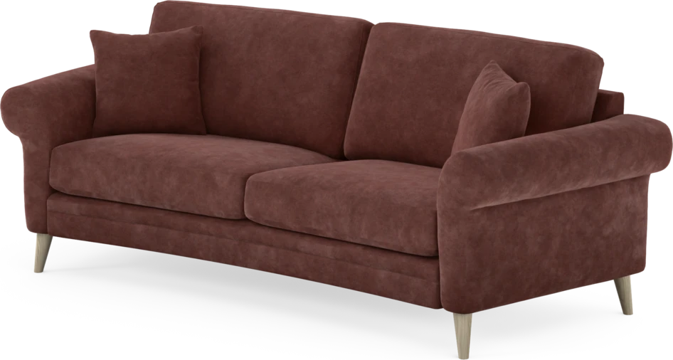 Eden - 2,5-sits soffa svängd - Röd