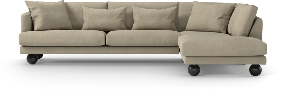 Harper - 3-sits soffa med divan höger - Beige