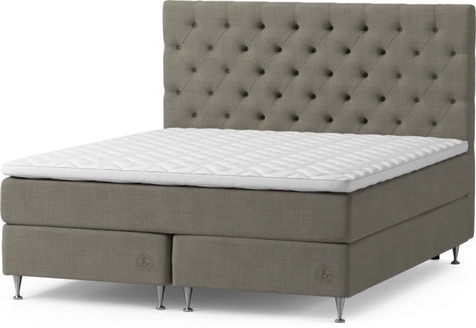 Särö Exclusive, Kontinentalsäng, dubbelsäng med bäddmadrass och Pikerad XL sänggavel