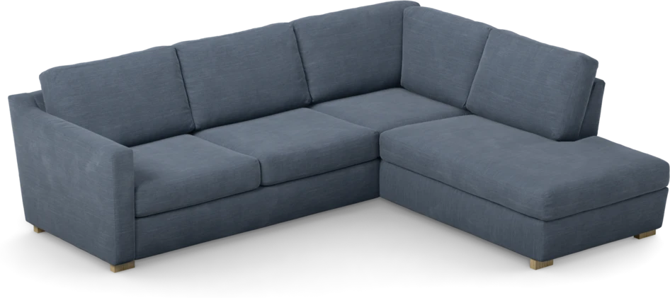 Friday - 2,5-sits soffa med divan höger - Blå