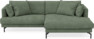 Harper - 4-sits med schäslong XL höger - Grön