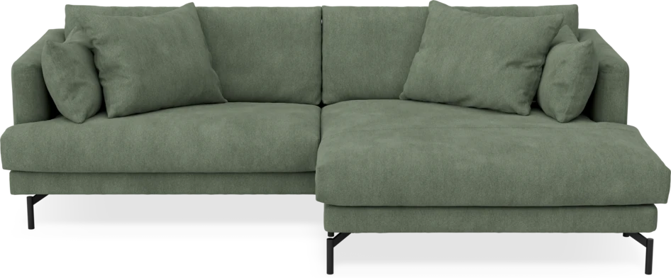 Harper - 4-sits med schäslong XL höger - Grön