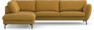 Madison - 3-sits soffa med divan vänster - Gul