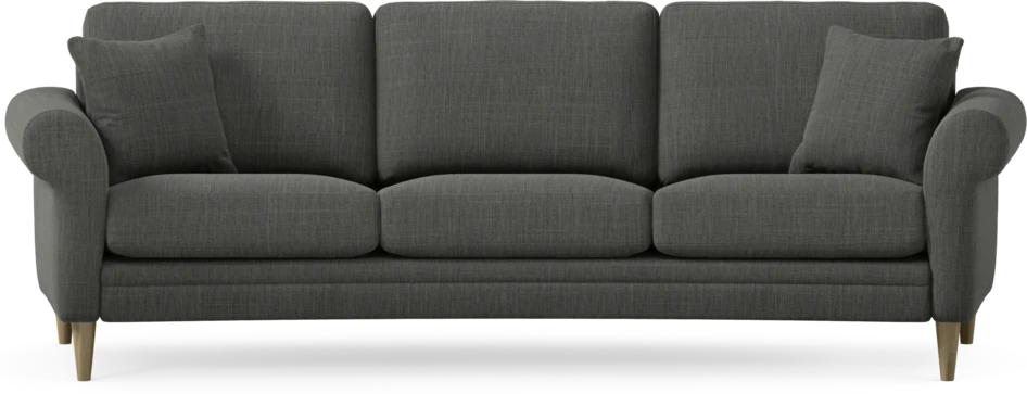 Eden - 3-sits soffa svängd - Grå