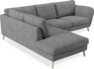Madison - 2-sits soffa med divan vänster - Vit