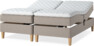 Delux Sense - Ställbar säng, dubbelsäng med bäddmadrass - Beige