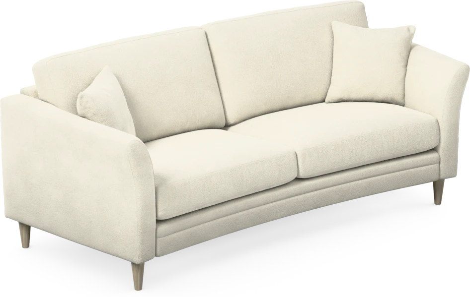 Eden - 2,5-sits soffa svängd - Vit