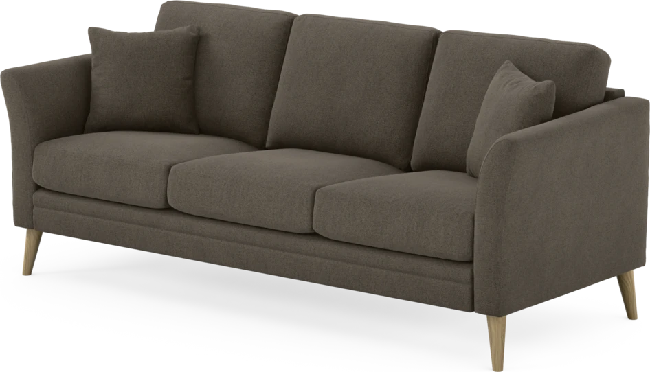 Eden - 3-sits soffa - Brun