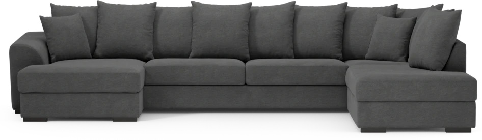 Town - 3-sits soffa med divan höger och schäslong vänster - Grå