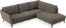 Madison - 2-sits soffa med divan höger - Brun