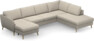 County - 3-sits soffa med schäslong vänster och divan höger - Beige