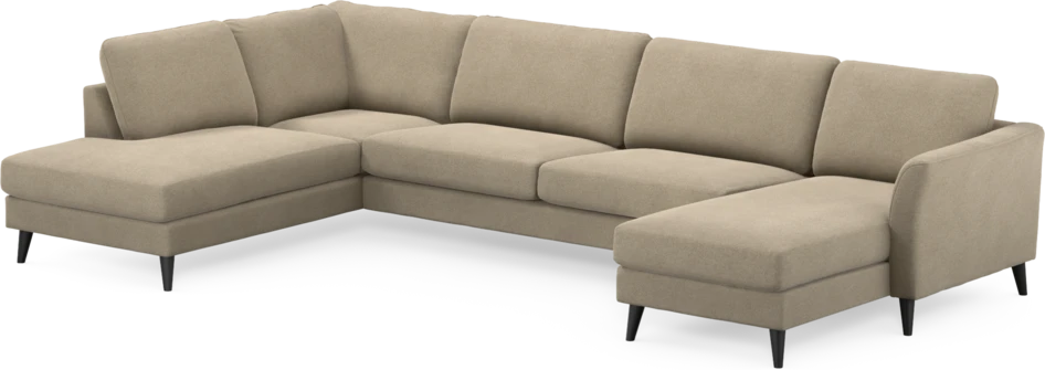 Bridge - 3-sits soffa med divan vänster och schäslong höger - Beige