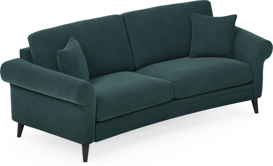 Eden - 2,5-sits soffa svängd - Blå