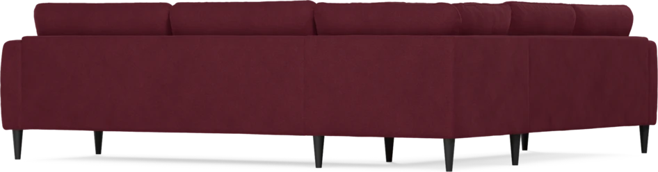 Bridge - Hörnsoffa, 2+3-sits - Röd