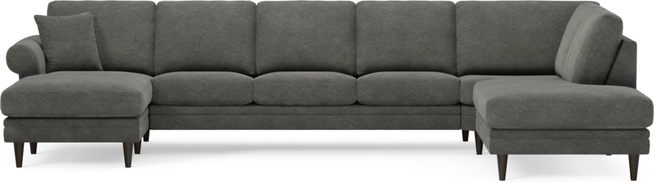 Eden - 3-sits soffa med schäslong vänster och divan höger - Grå