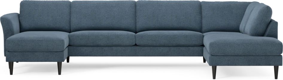 Bridge - 3-sits soffa med schäslong vänster och divan höger - Blå