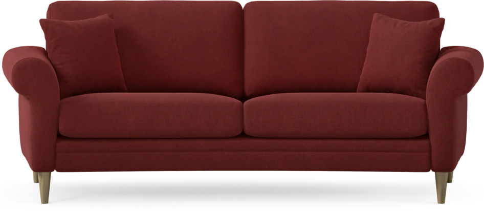 Eden - 2,5-sits soffa svängd - Röd