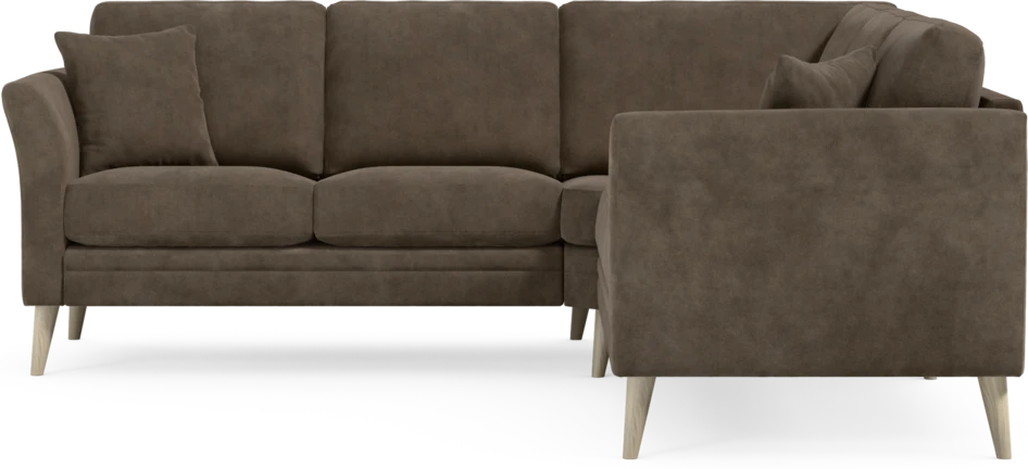 Eden - Hörnsoffa, 2+2-sits - Brun