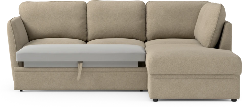 Öland - Bäddsoffa med divan höger - Beige