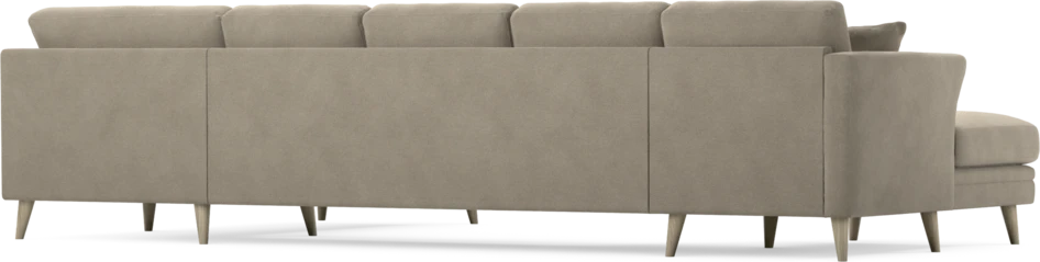Eden - 3-sits soffa med schäslong vänster och divan höger - Beige
