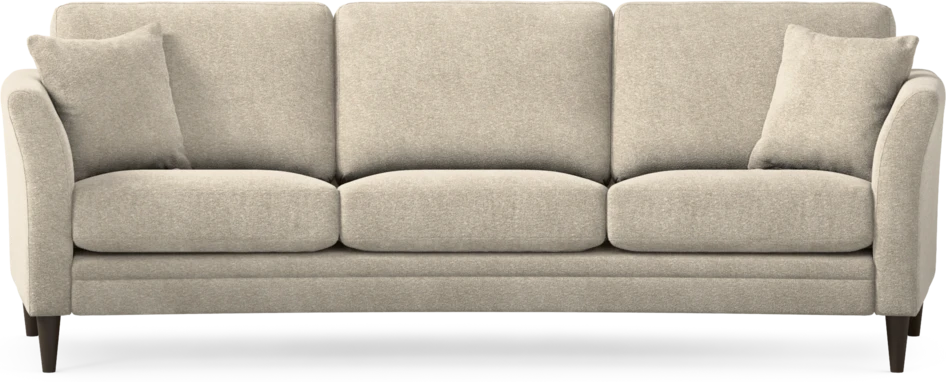 Eden - 3-sits soffa svängd - Beige