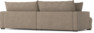 Rossi - 2-sits soffa med schäslong XL höger - Beige