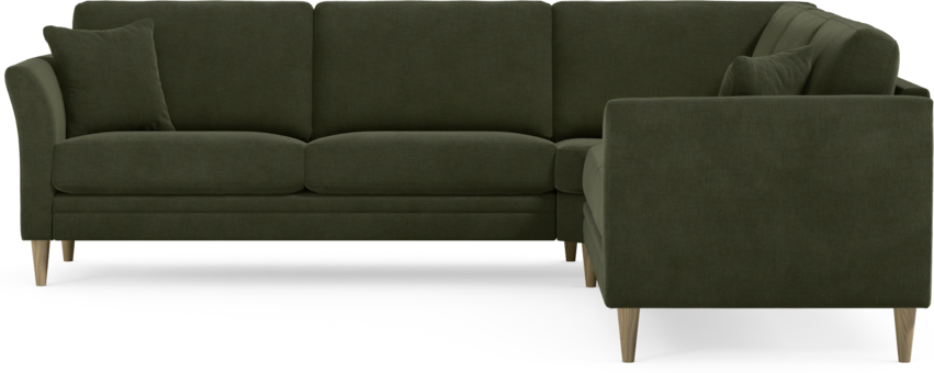 Eden - Hörnsoffa, 2,5+2,5-sits - Grön