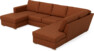 Friday - 3-sits soffa med schäslong vänster och divan höger - Orange