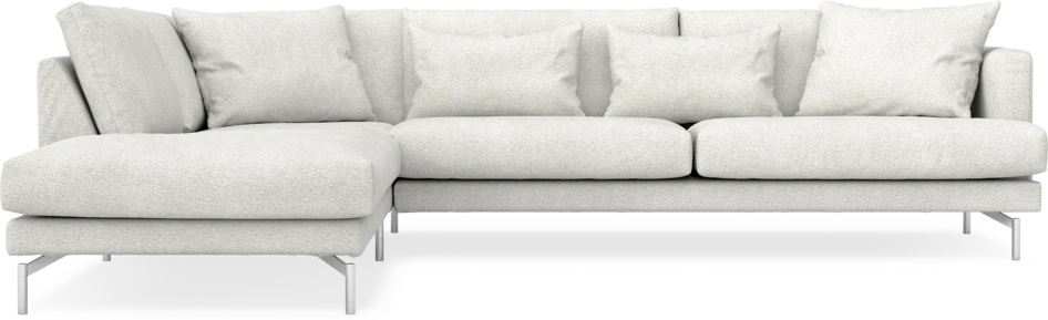 Harper - 3-sits soffa med divan vänster - Vit