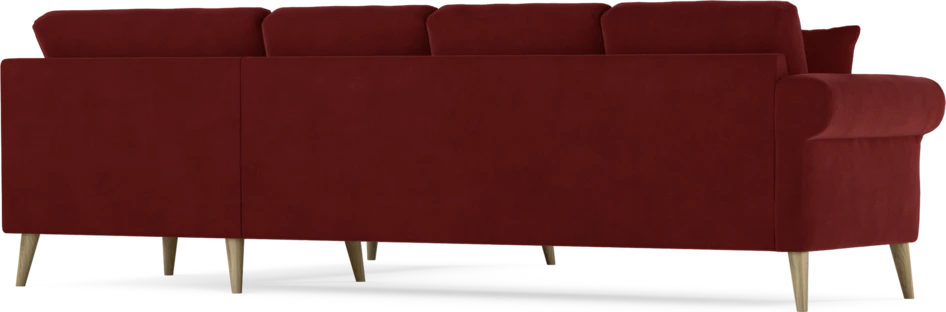 Eden - Hörnsoffa, 3+2-sits - Röd