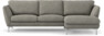 Madison Lux - 2-sits soffa med schäslong höger - Vit