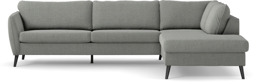 County - 2,5-sits soffa med divan höger - Grå