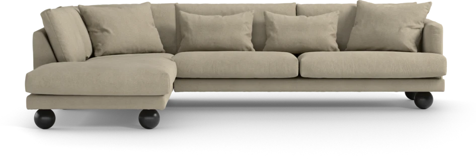 Harper - 3-sits soffa med divan vänster - Beige