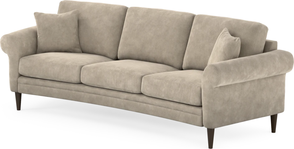 Eden - 3-sits soffa svängd - Beige