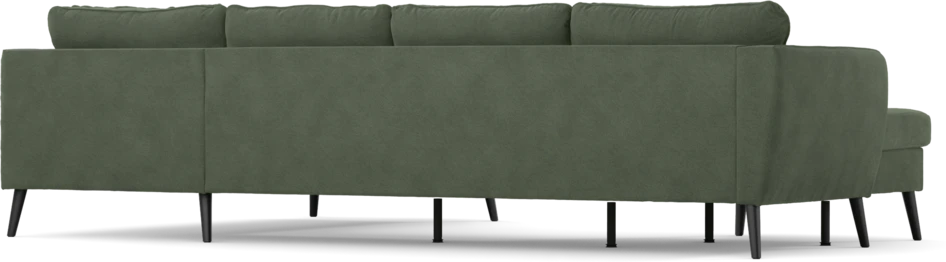 County - 3-sits soffa med schäslong vänster och divan höger - Grön