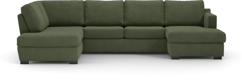 Friday - 3-sits soffa med divan vänster och schäslong höger - Grön