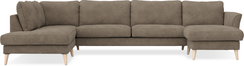 Bridge - 3-sits soffa med divan vänster och schäslong höger - Gul