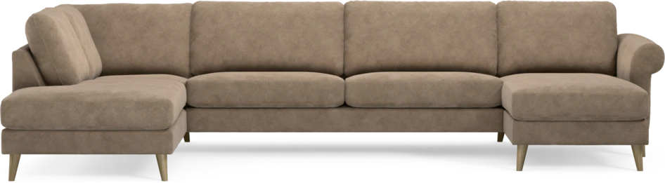 Bridge - 3-sits soffa med divan vänster och schäslong höger - Beige